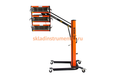 Трехкассетная сушка мобильная ИК WIEDERKRAFT WDK-3W