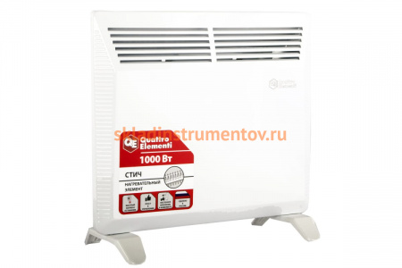 Конвекторный нагреватель воздуха QUATTRO ELEMENTI QE-1000KS 1кВт 790-496
