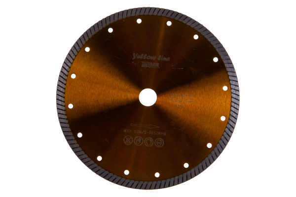 Диск алмазный турбо YL по граниту 230D-2.5T-10W-22.2 MESSER 01-35-230