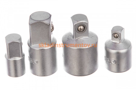 Набор адаптеров для торцовых головок 4 шт. "МАСТЕР" Зубр 27710-H4