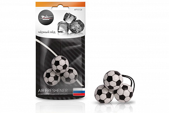Подвесной ароматизатор Airline Футбол черный лед AFFO126