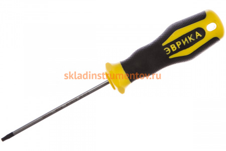 Отвертка TORX T15х100мм 4мм магнитная ЭВРИКА ER-1DT-02