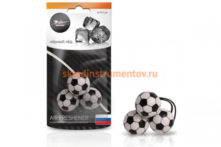 Подвесной ароматизатор Airline Футбол черный лед AFFO126