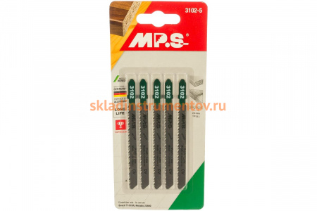 Пилки T101BR (100х75х2.5 мм; 5 шт.) по дереву и ДСП MPS 3102