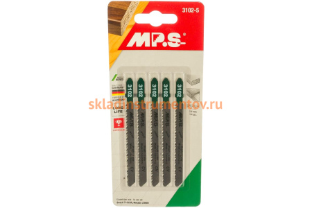 Пилки T101BR (100х75х2.5 мм; 5 шт.) по дереву и ДСП MPS 3102