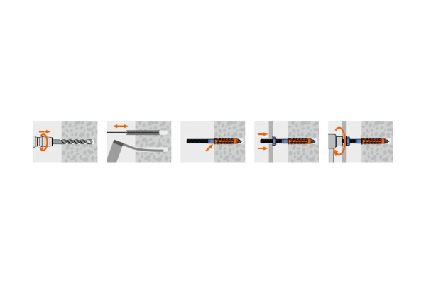 Крепление для бойлера 10х120 Mungo MCE 4 шт. 1420402B
