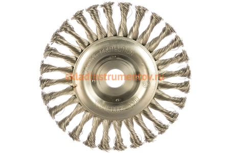 Щетка цилиндрическая со жгутовой нержавеющей проволокой Эксперт 571 (175 мм; 22.2 мм) Профоснастка 20806011