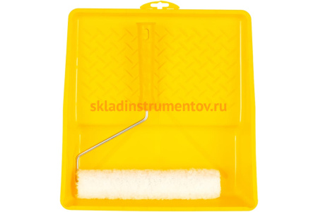 Набор малярный: валик меховой 240 мм, кювета 330x350 мм РемоКолор 04-1-121