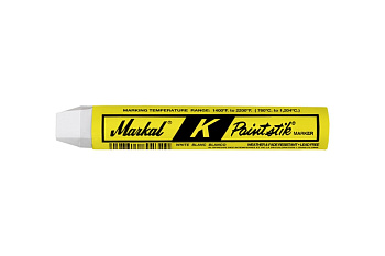 Маркер-краска для маркировки горячего металла Markal K Paintstik (982C до 1204C), белый 81820 Маркер-краска для маркировки горячего металла Markal K Paintstik (982C до 1204C), белый 81820