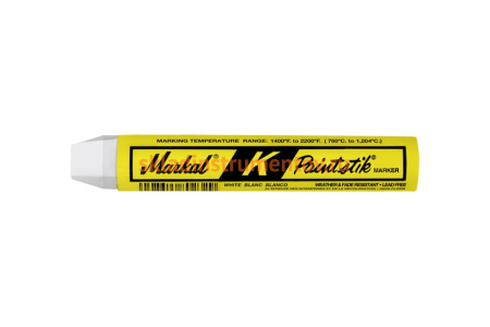 Маркер-краска для маркировки горячего металла Markal K Paintstik (982C до 1204C), белый 81820 Маркер-краска для маркировки горячего металла Markal K Paintstik (982C до 1204C), белый 81820