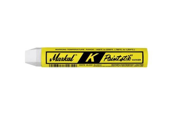 Маркер-краска для маркировки горячего металла Markal K Paintstik (982C до 1204C), белый 81820 Маркер-краска для маркировки горячего металла Markal K Paintstik (982C до 1204C), белый 81820