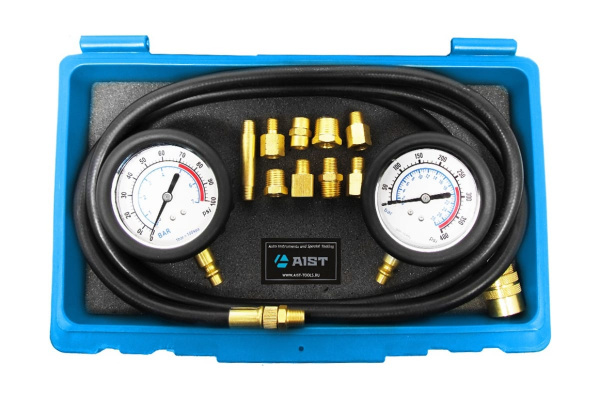 Тестер давления масла в наборе, 0-28 кг/см2, 10 адаптеров AIST 00-00007564