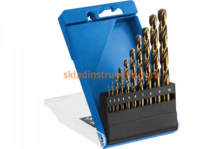 Набор сверл по металлу (10 шт; Р6М5К5; 1-10 мм) Зубр 29626-H10_z01