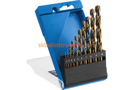 Набор сверл по металлу (10 шт; Р6М5К5; 1-10 мм) Зубр 29626-H10_z01