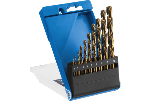 Набор сверл по металлу (10 шт; Р6М5К5; 1-10 мм) Зубр 29626-H10_z01
