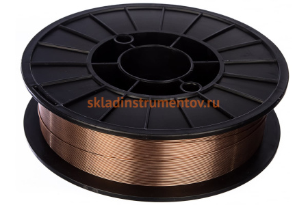 Проволока сварочная омедненная ER-70S-6 (0.8 мм; кассета 5 кг; аналог СВ-08ГС) Барс СВ000008399
