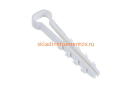 Дюбель-хомут для плоского кабеля Зубр ДХ-П, 8 мм, 100 шт, нейлоновый 30912-08