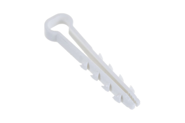 Дюбель-хомут для плоского кабеля Зубр ДХ-П, 8 мм, 100 шт, нейлоновый 30912-08