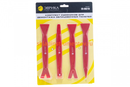Набор съемников для демонтажа облицовочных панелей ЭВРИКА ER-86219