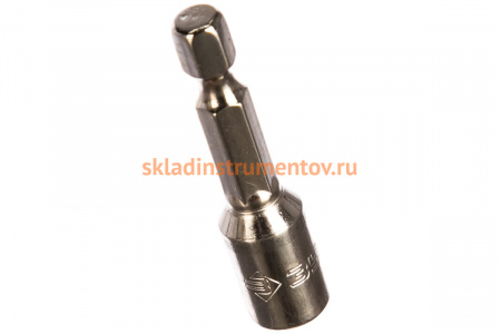 Биты "МАСТЕР" с торцовой головкой, магнитные, Cr-V, тип хвостовика E 1/4", 6х45мм, 2шт Зубр 26392-06-02