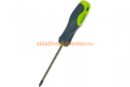 Отвертка, Ph2 х 100 мм CrV, 2-х компонентная рукоятка СИБРТЕХ 11845