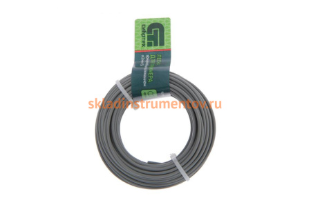 Леска круглая армированная алюминием (2 мм; 15 м) для триммера СИБРТЕХ 961925