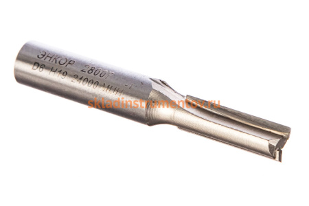 Фреза пазовая прямая (6x19 мм; хвостовик 8 мм) по ДСП Энкор 28007