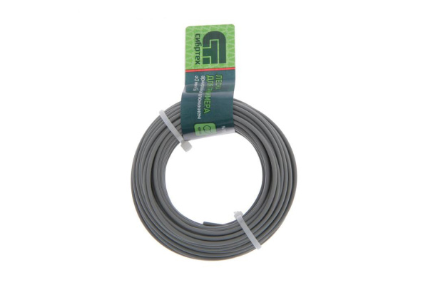 Леска круглая армированная алюминием (2 мм; 15 м) для триммера СИБРТЕХ 961925