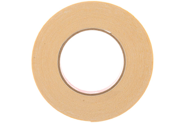 Монтажная клейкая лента на вспененной основе КУРС белая, 19мм х 10м 11788