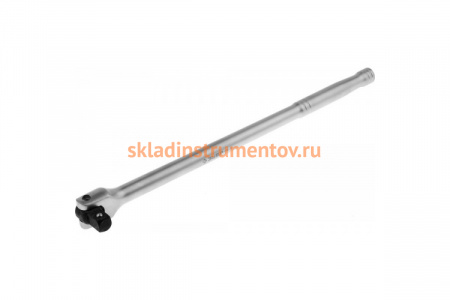 Перекидной вороток Зубр "МАСТЕР" для торцовых головок 1/2" , Cr-V, хроматированное покрытие, 380мм 27737-1/2