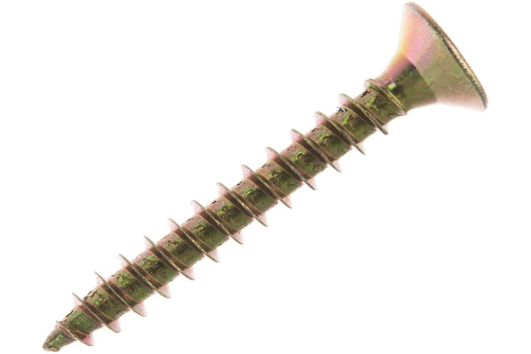 Универсальные шурупы для дерева, ДСП, ДВП Зубр желтопассивированные, PZ, 6,0x45мм, ТФ0, 2500 штук 4-300390-60-045