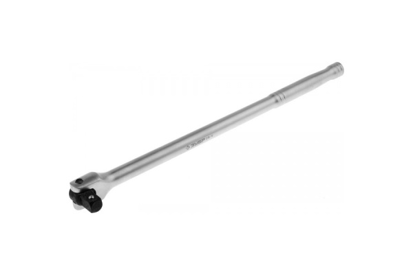 Перекидной вороток Зубр "МАСТЕР" для торцовых головок 1/2" , Cr-V, хроматированное покрытие, 380мм 27737-1/2