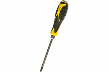 Крестовая отвертка PH2х125мм H6мм магнитная ударная силовая ЭВРИКА ER-4SH-01