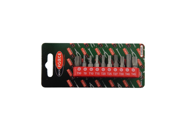 Набор вставок 1/4"DR TORX с магнитными держателями (10 шт; T8H-T50H; 25 мм) ROCKFORCE RF-21022T