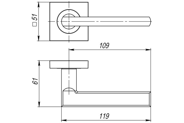 Раздельная ручка AJAX POLO JK BL-24 черный 43385