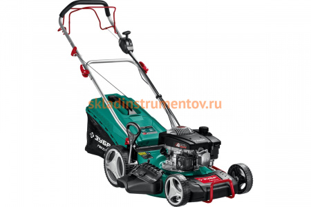 Самоходная бензиновая газонокосилка ЗУБР 460 мм, 4.5 л.с. ГБС-460