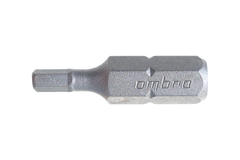 Вставка-бита 1/4"DR шестигранная, H3, 25 мм Ombra 514230
