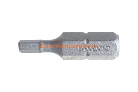 Вставка-бита 1/4"DR шестигранная, H3, 25 мм Ombra 514230
