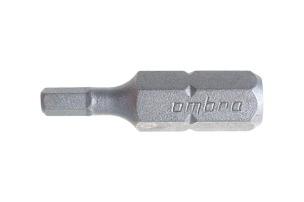 Вставка-бита 1/4"DR шестигранная, H3, 25 мм Ombra 514230