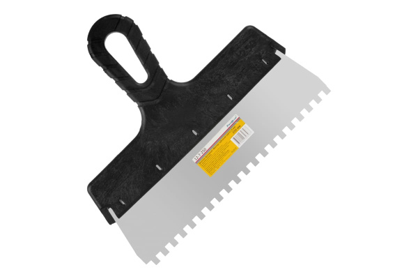 Фасадный зубчатый шпатель (250 мм, зуб.6x6 мм) РемоКолор Мастер 12-7-250