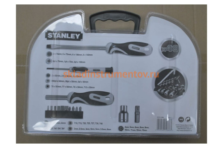 Набор отверток Stanley 49 предметов STHT0-70886