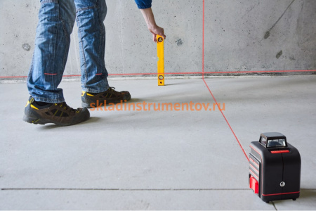 Лазерный уровень ADA Cube 360 + штатив 130 см + настенное магнитное крепление + лазерные очки + кейс А00543_К