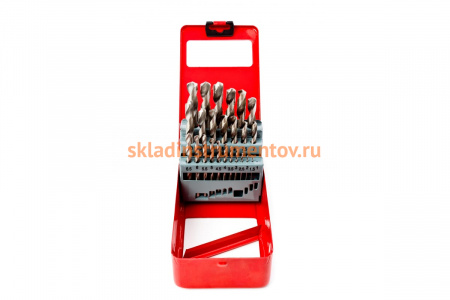 Набор сверл по металлу HSS-G, 1-13 мм, 25 шт. REDVERG 6627076