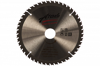 Диск пильный тонкий (200 мм; 48T; 32 мм) по дереву профи АТАКА 8078750