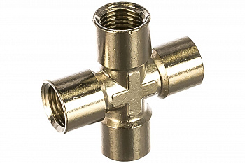 Переходник крестовина 1254/2 250/2 FFFF 1/4" GAV 27819