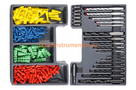 Набор сверл и дюбелей 300 шт. Archimedes 90015