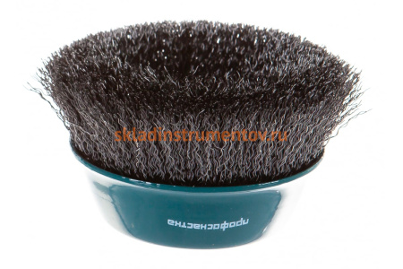 Щетка чашечная с гофрированной стальной проволокой Мастер 005 (125 мм; М14) Профоснастка 20101005