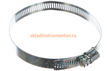 Хомуты Зубр ЭКСПЕРТ оцинкованные, просечная лента 12 мм, 91-114 мм, 2 шт. 37805-091-114-2