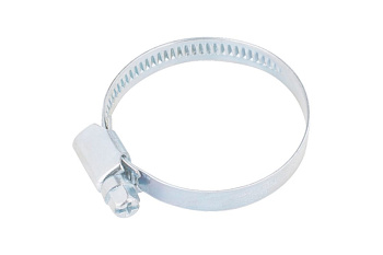 Хомуты СИБРТЕХ нержав.сталь, стандартное болтовое крепление 130-150мм 25шт/уп, ширина 9мм 47592