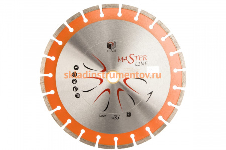 Круг алмазный сегментный 1A1RSS Универсал Master Line (350х32/25.4 мм) DIAM 000495